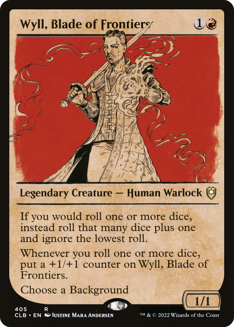 Wyll, Blade of Frontiers (Showcase) (CLB-405) - Commander Legends: Battle for Baldur's Gate: (Showcase) Foil-1