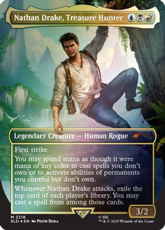 Nathan Drake, Treasure Hunter (Rainbow Foil) (SLD-2216) - Secret Lair Drop Series Foil-1