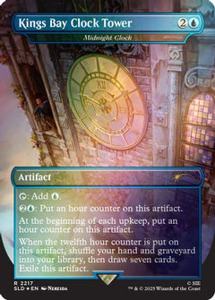 Kings Bay Clock Tower - Midnight Clock (Rainbow Foil) (SLD-2217) - Secret Lair Drop Series Foil-1