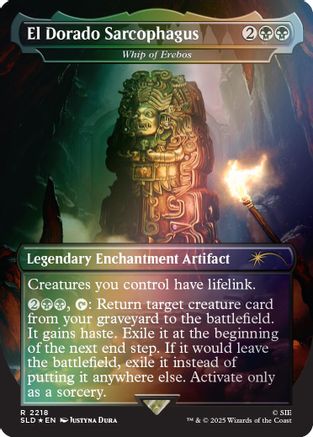 El Dorado Sarcophagus - Whip of Erebos (Rainbow Foil) (SLD-2218) - Secret Lair Drop Series Foil-1