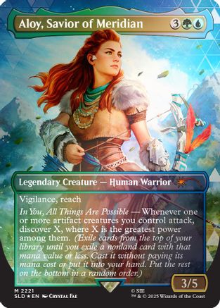 Aloy, Savior of Meridian (Rainbow Foil) (SLD-2221) - Secret Lair Drop Series Foil-1