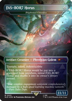 FAS-BOR7 Horus - Blightsteel Colossus (Rainbow Foil) (SLD-2223) - Secret Lair Drop Series Foil-1