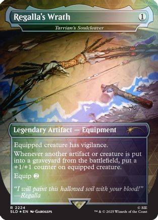 Regalla's Wrath - Tarrian's Soulcleaver (Rainbow Foil) (SLD-2224) - Secret Lair Drop Series Foil-1