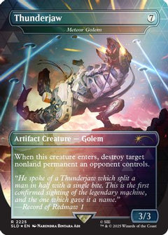 Thunderjaw - Meteor Golem (Rainbow Foil) (SLD-2225) - Secret Lair Drop Series Foil-1