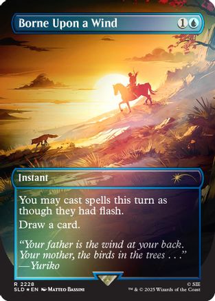 Borne Upon a Wind (Rainbow Foil) (SLD-2228) - Secret Lair Drop Series Foil-1
