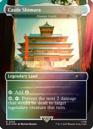 Castle Shimura - Eiganjo Castle (Rainbow Foil) (SLD-2230) - Secret Lair Drop Series Foil-1