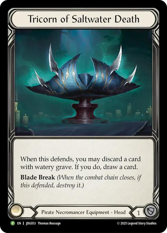 Tricorn of Saltwater Death [JDG053] (Promo)  Cold Foil-1