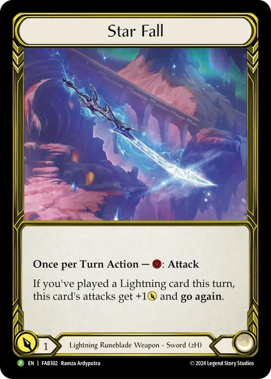 Star Fall (Golden) [FAB302] (Promo)  Cold Foil-1