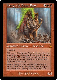 Ilharg, the Raze-Boar (Retro Frame) [Ravnica Remastered]-1