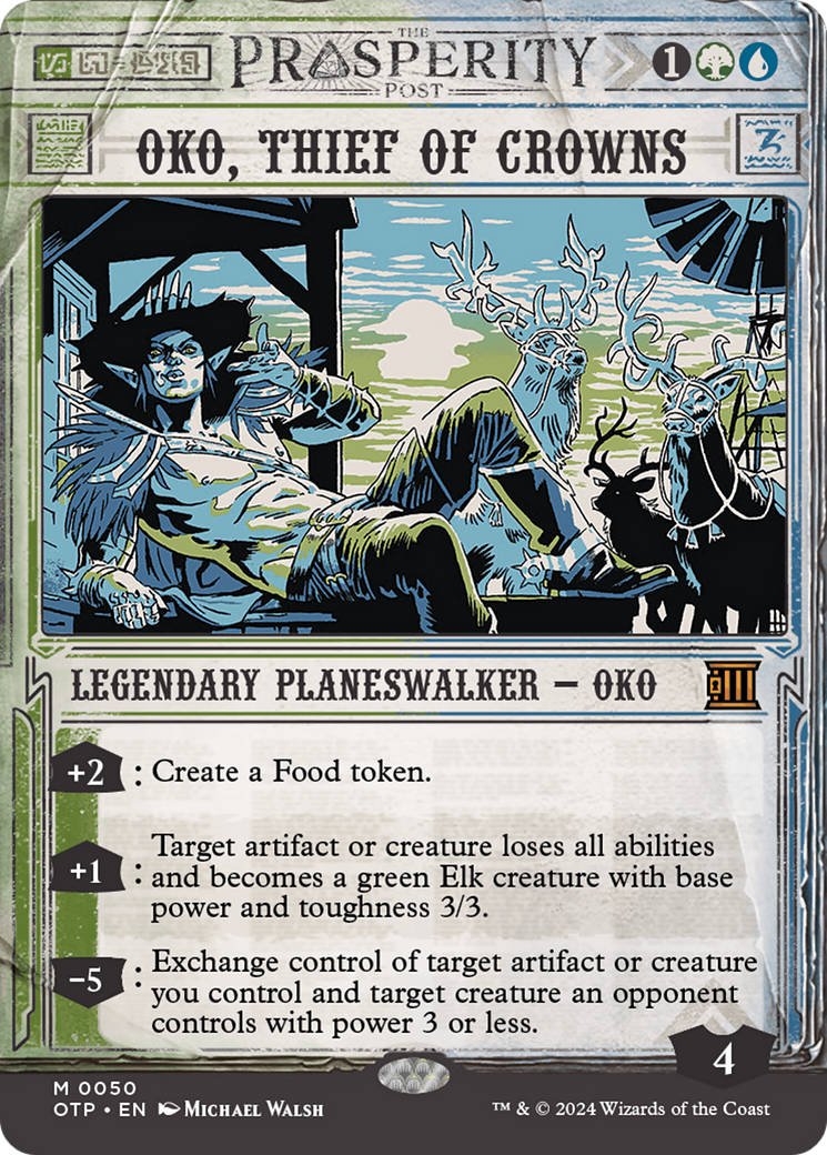 Oko, Thief of Crowns [Outlaws of Thunder Junction: Breaking News]-1