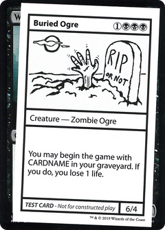 Buried Ogre (2021 Edition) [Mystery Booster Playtest Cards]-1