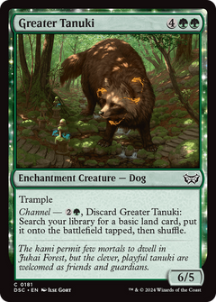 Greater Tanuki [Duskmourn: House of Horror Commander]-1