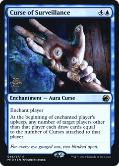 Curse of Surveillance [Innistrad: Midnight Hunt Prerelease Promos]-1