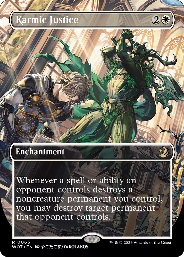 Karmic Justice (Anime Borderless) [Wilds of Eldraine: Enchanting Tales]-1