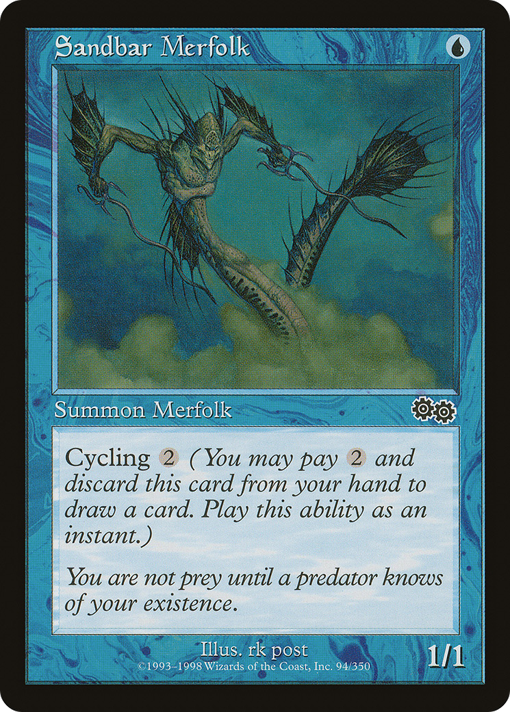 Sandbar Merfolk [Urza's Saga]-1