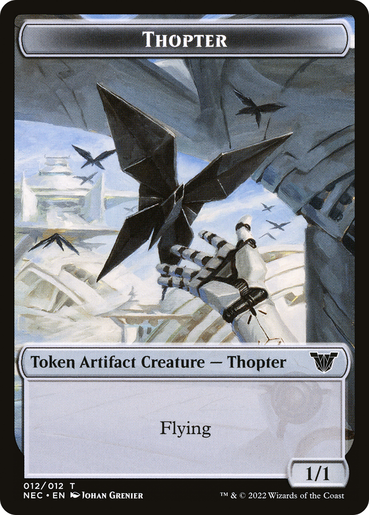 Thopter (TNEC-012) - Neon Dynasty Commander Tokens Foil-1