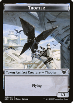 Thopter (TNEC-012) - Neon Dynasty Commander Tokens-1