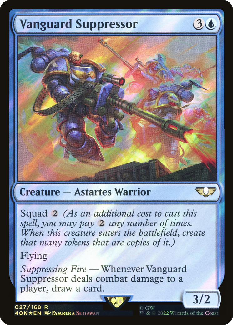 Vanguard Suppressor (Surge Foil) (40K-027) - Warhammer 40,000 Commander Foil-1
