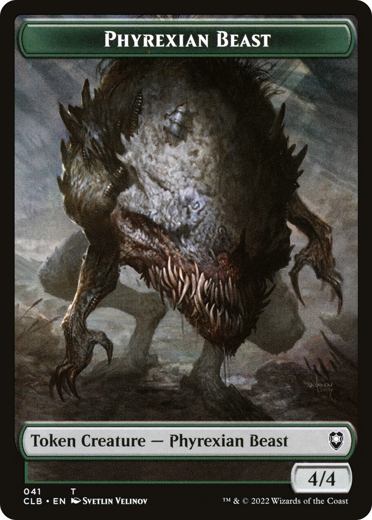 Phyrexian Beast (TCLB-041) - Battle for Baldur's Gate Tokens-1