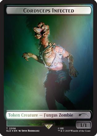 Cordyceps Infected Token (2206) (Rainbow Foil) (SLD-2206) - Secret Lair Drop Series Foil-1