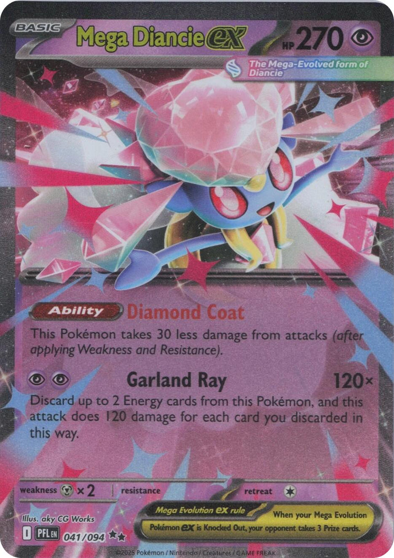 Mega Diancie ex (041/094) [Mega Evolution: Phantasmal Flames]-1