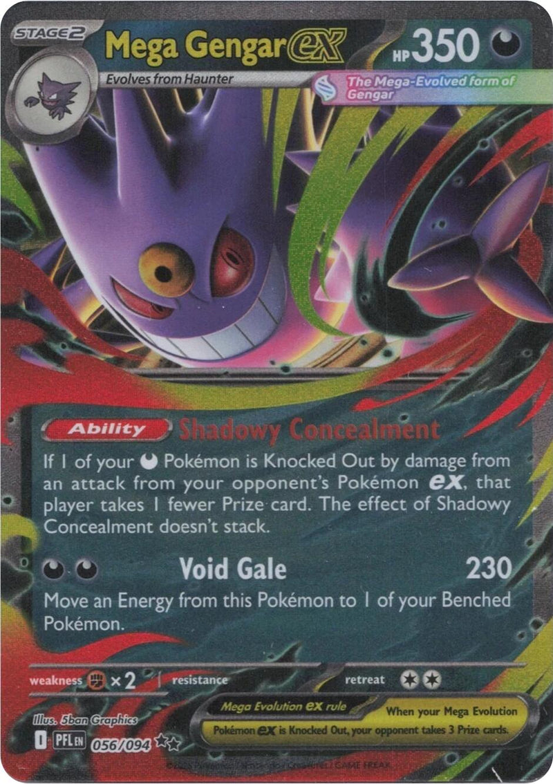 Mega Gengar ex (056/094) [Mega Evolution: Phantasmal Flames]-1