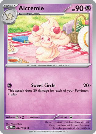 Alcremie 044  - Reverse Holofoil ME02 Phantasmal Flames - Uncommon-1