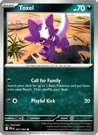 Toxel 067  - Reverse Holofoil ME02 Phantasmal Flames - Common-1