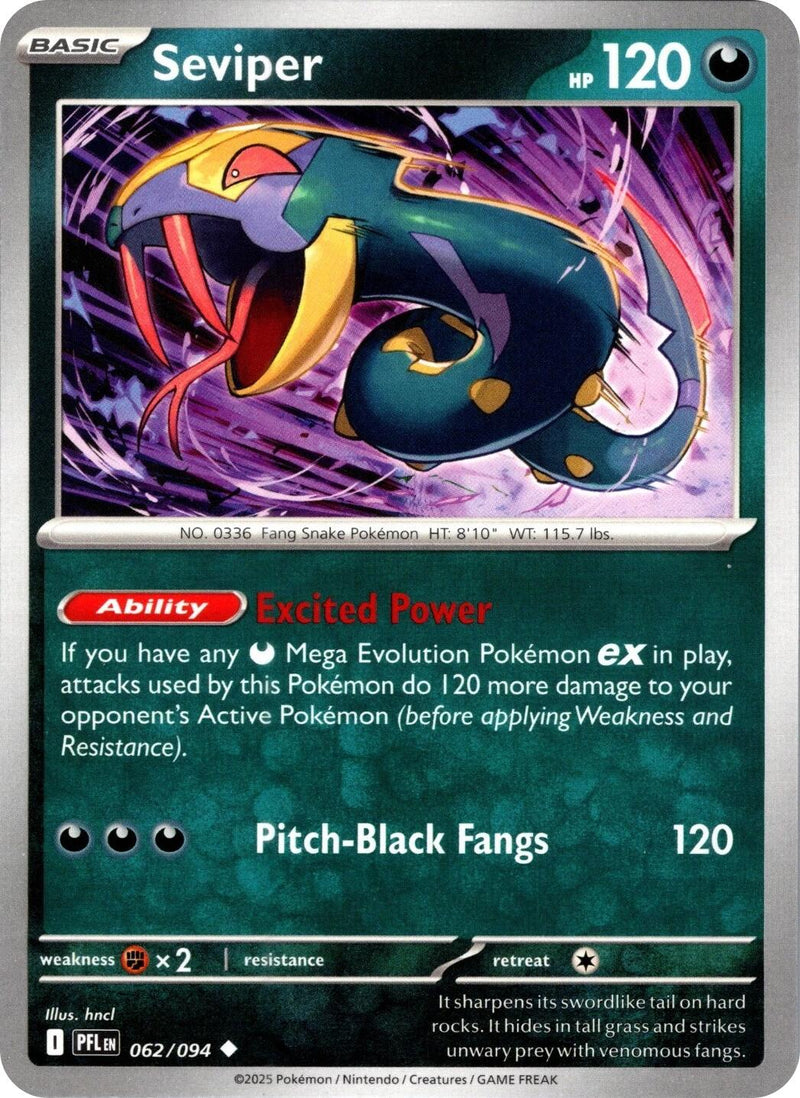 Seviper (062/094) [Mega Evolution: Phantasmal Flames]-1