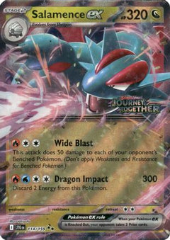 Salamence ex (114/159) (Journey Together Stamped) [Scarlet & Violet: Journey Together]-1