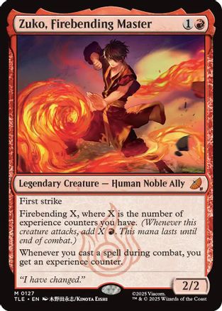 Zuko, Firebending Master (TLE-127) - Avatar: The Last Airbender: Eternal-Legal Foil-1