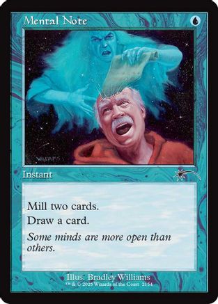 Mental Note (Retro Frame) (SLD-2154) - Secret Lair Drop Series-1