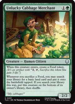 Unlucky Cabbage Merchant (TLA-201) - Avatar: The Last Airbender Foil-1