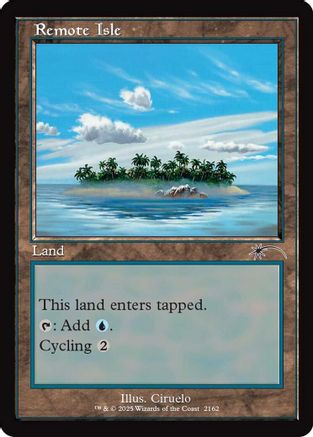 Remote Isle (Retro Frame) (SLD-2162) - Secret Lair Drop Series-1