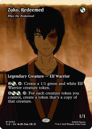 Zuko, Redeemed - Rhys the Redeemed (Borderless) (TLE-052) - Avatar: The Last Airbender: Eternal-Legal-1