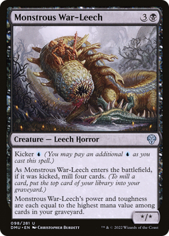 Monstrous War-Leech [Dominaria United]-1