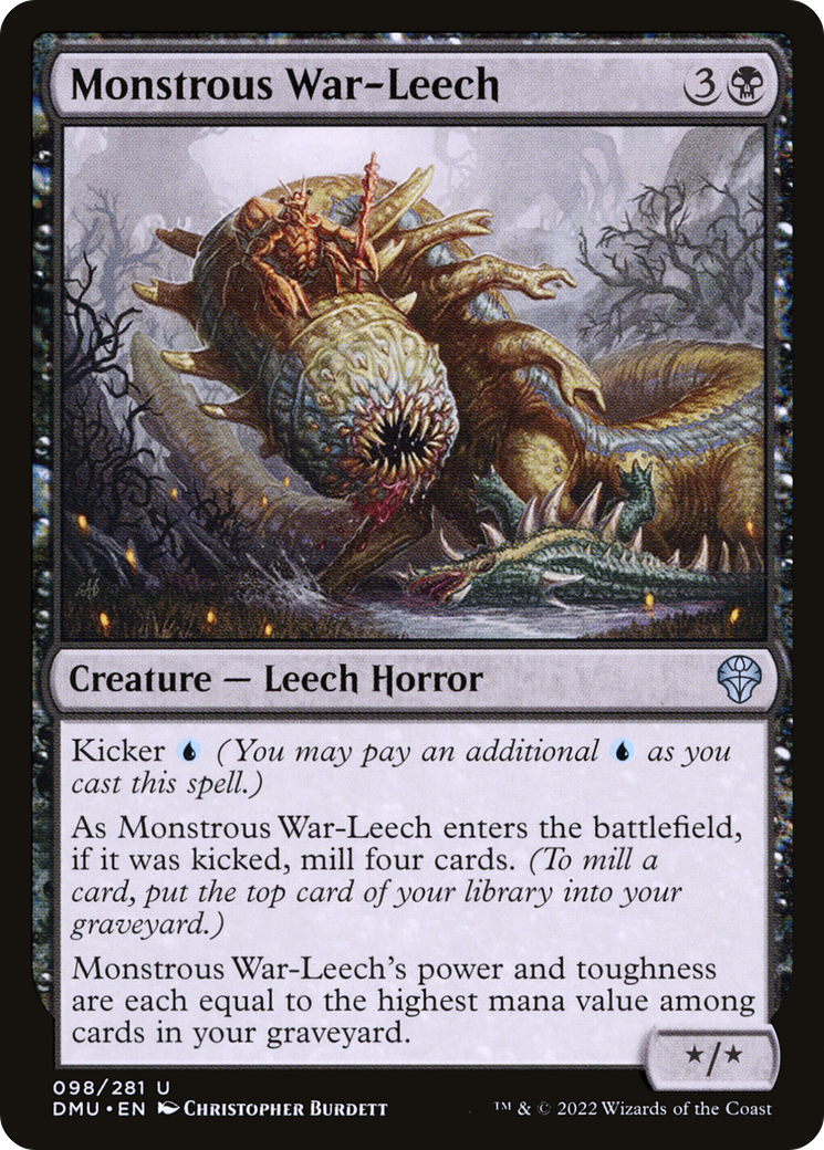 Monstrous War-Leech [Dominaria United]-1