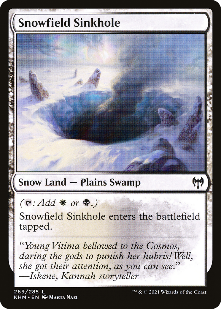 Snowfield Sinkhole [Kaldheim]-1