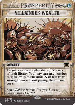 Villainous Wealth (OTP-058) - Breaking News: (Showcase) (Borderless) Foil-1