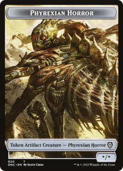 Phyrexian Horror (TONC-020) - Phyrexia: All Will Be One Commander Tokens-1