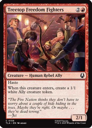 Treetop Freedom Fighters (TLA-156) - Avatar: The Last Airbender Foil-1