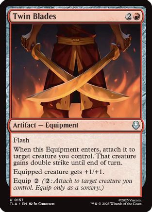 Twin Blades (TLA-157) - Avatar: The Last Airbender Foil-1
