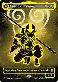 Aang, Swift Savior (Borderless) (Neon Ink Foil) [Avatar: The Last Airbender]-1