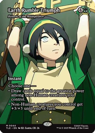 Earth Rumble Triumph - Return of the Wildspeaker (Borderless) [Avatar: The Last Airbender: Eternal-Legal]-1