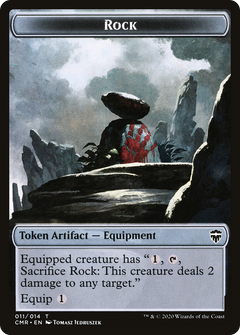 Rock Token (CMR-011) - Commander Legends Tokens Foil-1