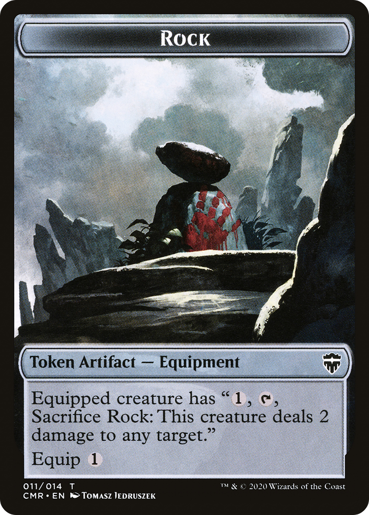Rock Token (CMR-011) - Commander Legends Tokens Foil-1