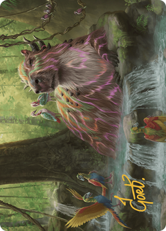 Basking Capybara // Basking Capybara (ALCI-022) - The Lost Caverns of Ixalan Art Series (Borderless) Foil-1