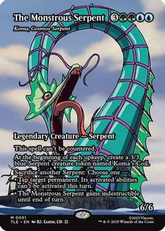 The Monstrous Serpent - Koma, Cosmos Serpent (Borderless) [Avatar: The Last Airbender: Eternal-Legal]-1