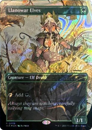 Llanowar Elves (Halo Foil) [Secret Lair Countdown Kit]-1