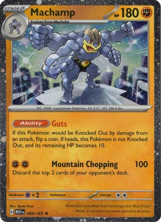 Machamp 068/165 (Cosmos Holo) 068/165  - Holofoil Miscellaneous Cards & Products - Rare-1